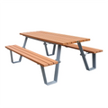 Outdoor Furniture Set Commercial Long Wooden Farmhouse  Picnic Table with Bench Restaurant School Outside Park Dining Table
