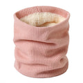 HZW-18045 Infinity Scarf Winter Double-Layer Neck Warmer Knit Fleece Lined Circle Loop Scarves Gifts