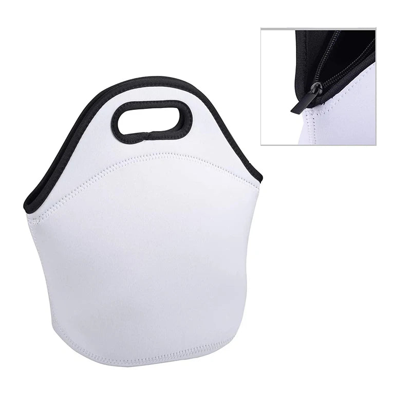 Portable Children Blank Lunch Box Bag Neoprene Lunch Cooler Bag Insulated Tote Food