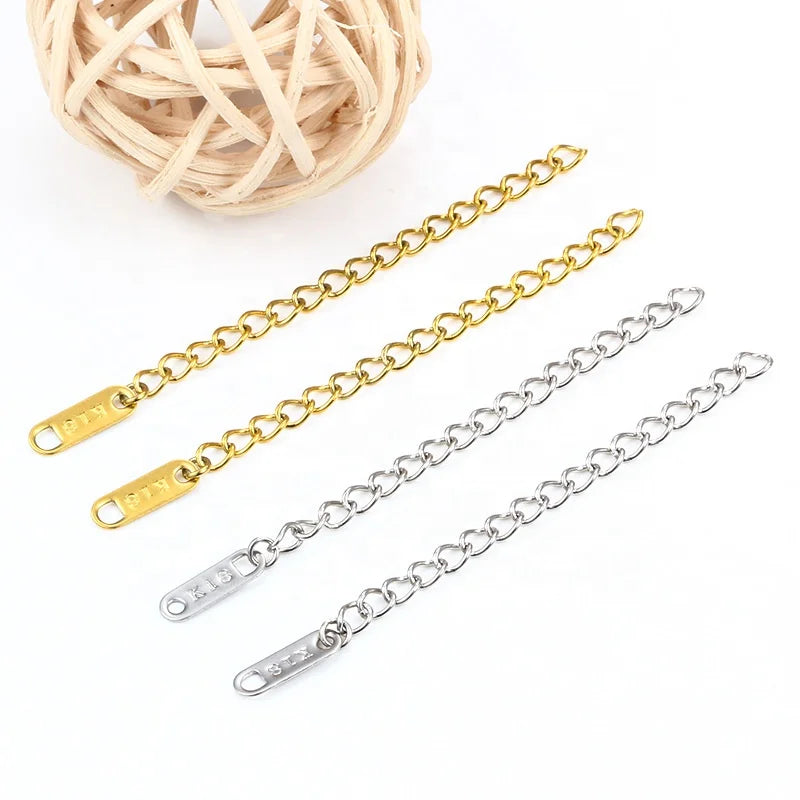 Manufacturer's Adjustable Stainless Steel Extended Extension Chain Diy  Chain Jewelry Accessories
