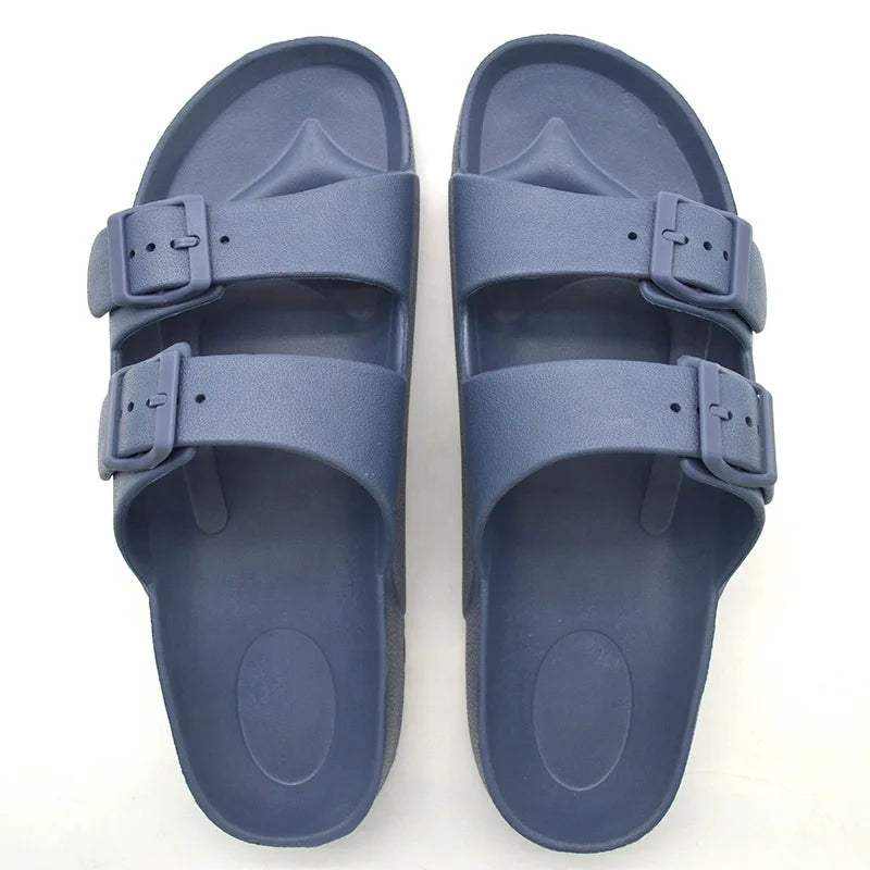 Men's Summer Eco-friendly EVA Slipper Shoes Two-stripe EVA Slide Slipper