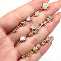 Gaby New Arrive butterfly Heart Design Dangle Clip on Faux Nose Ring Cuff Nose Cuffs Nose Ring Non Piercing Jewelry