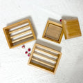 Natural Wholesale Eco Rectangle Draining Stack Shaving Bamboo Dish Holder Bar Soap Holder Self Draining for Bathroom Modern