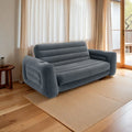 Three-person Folding Inflatable Flocking Sofa Lunch Break Bed Chair With Footrest Combination Sofa 66552 Lazy Sofa