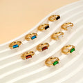 Luxury 316 Stainless Steel Wholesale Jewelry 18K Gold Plated Diamond Zirconia Hoop Earrings Joyas De Acero Inoxidable Para Mujer