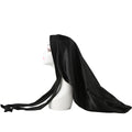 Wholesale Adjustable Wide Elastic Sleep Hat Hair Wrap Extra Long Satin Silk Bonnet with Ribbon