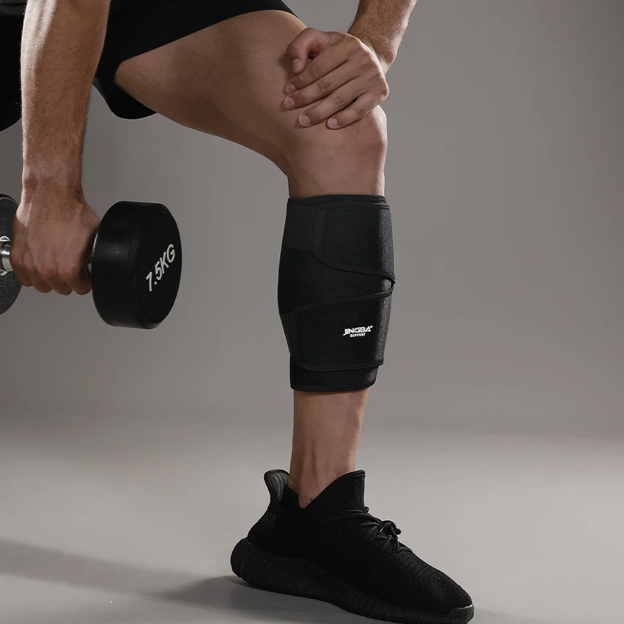 JINGBA 2023 New Arrival Neoprene Compression Calf Thigh Sleeve Wholesale Football Basketball Running Gym Protection