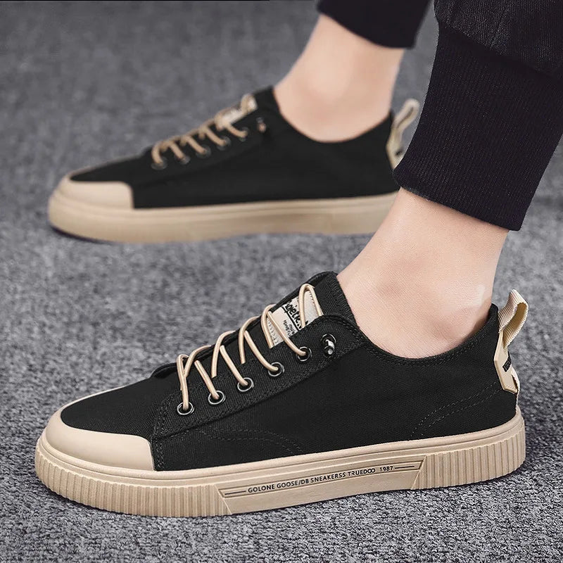 Wholesale Fashion Retro Sports Running Canvas Sneaker Men Casual Shoes