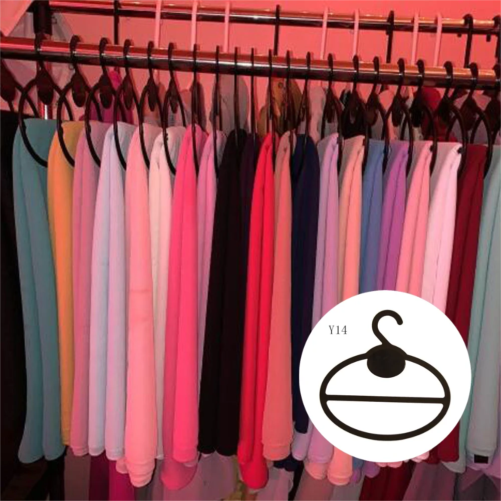 Factory Stock Semicircle Solid Durable Scarfs Hanger Plastic Hangers Flexible Sale Applicable Multiple Scenarios Small Hijab