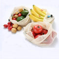 Reusable Cotton Bags Grocery Shopping Fruit Vegetable Mesh Storage Bags