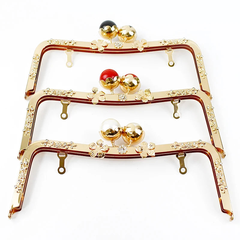 Deepeel HD042 23.5cm Handbag Accessories Buckles Lock Kiss Clasp Clutch Bag Frame