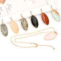 Factory Promotional Gemstone Marquise Pendant Fashion Trendy Jewelry Gemstone Pendant