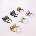 Deepeel RM082 25mm Bag Parts Leather Handbag Protector Clip Buckles Webbing Tail Plug Bag Strap End Clips Clasp