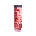 Customized Pre-packaged Food PC/PETG Plastic Clear Tube Packaging with Lid Candy Packaging Tubes Hot Stamping