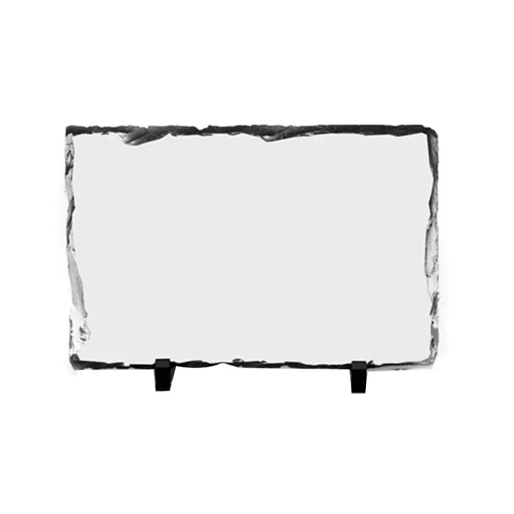 Factory Wholesale Blank Rock Slate Photo Frame Sublimation Stone Slate Plaque
