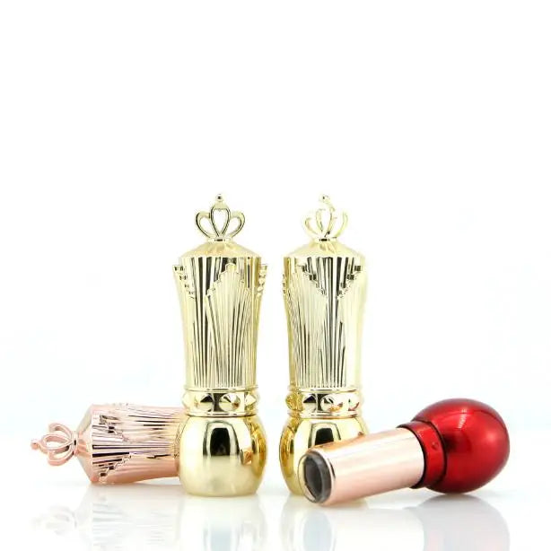 Fashion Portable Creative Red Gold Color Empty Containers Luxury Lipstick Tube and Packaging