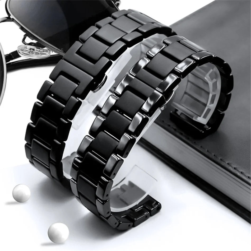 18/20/22mm Matte Ceramic Strap for Samsung Galaxy Watch 4 Classic 42/46mm Active 2 Gear S3 Bracelet Band for Huawei GT 2/2e/Pro