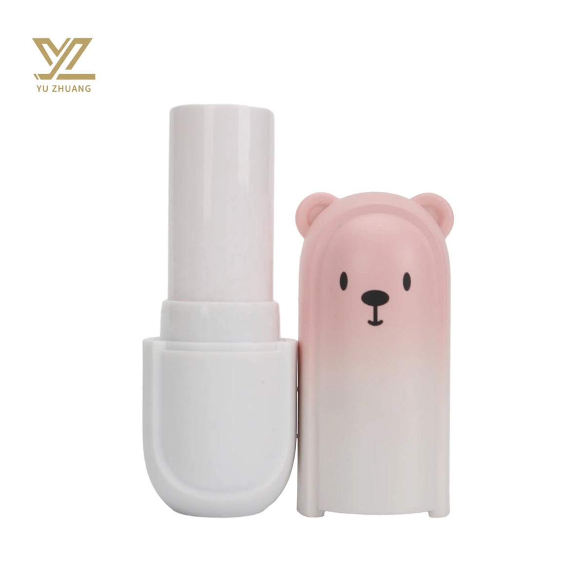 5g Super Cute DIY Cartoon Lipstick Tube Round ABS Plastic Empty Lipgloss Container New Cosmetic Makeup Packaging