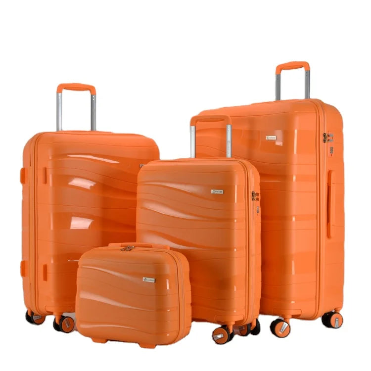 RESENA RP1908 PP 4pcs Koffer Sets Carry-On Suitcase Sets Own Design Trolley Bag Travel Luggage Sets with Ready Bag