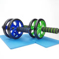 Dual Ab Roller Wheels Comfortable Easy Grip Handles Fitness Equipment for Abdominal Exercise and Workout