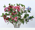 Wholesale Real Touch 2 Fork Artificial apple Blossom Flower for Decor Wedding