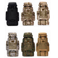 80L Oxford Outdoor Backpack Colorful Hiking Tactical Mountaineering Backpack Men's Camping Travel Bag