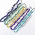 Wholesale Irregular Natural Chip Stone Necklace Cheap Healing Gem Chips Beaded for WomenJewelry Necklaces Making 40 + 5CM