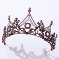 New Retro Rhinestone Bridal Hair Band Hot Sale Trade Baroque Crown Pearl Diamond Crown Wedding Tiara Hair Accessories
