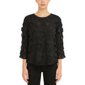 Special Design Blouse Ladies Autumn Long Sleeves Black Woman Blouse  Blouse Lace