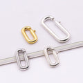 Sterling Silver Lobster Clasps S925 Silver Rectangle Clasp Carabiner Clasp for Bracelet Necklace Finding