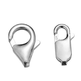 S925 Square Lobster Clasp for DIY Jewelry Making for Necklace Bracelet Parrot Buckle