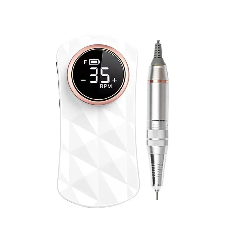 Portable Rechargeable 35000rpm Electric Nail Drill Machine for Art & Beauty Use