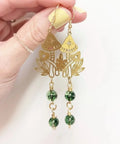 Quartz Crystal Drop Earring Boho Mushroom Earrings for Women Jewelry