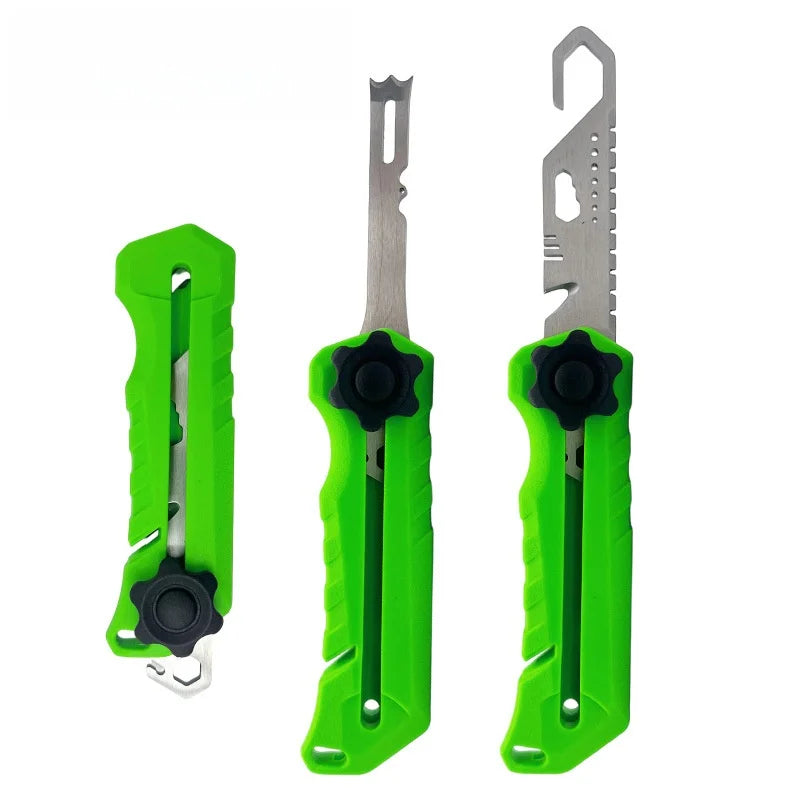 SNEDA Stainless Steel Multi Tool for Fishing Hook Remover Line Cutter Puller with Squid Spike