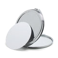 DIY Wedding Normal Magnifying Women Pocket Portable Blank Metal Frame Cosmetic Makeup Stainless Steel Compact Mirror Sublimation