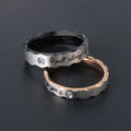 Japanese and Korean Fashion Simple Letters Inset Male Female Couples Ring Gifts Literary Titanium Steel Jewelry SA531-532