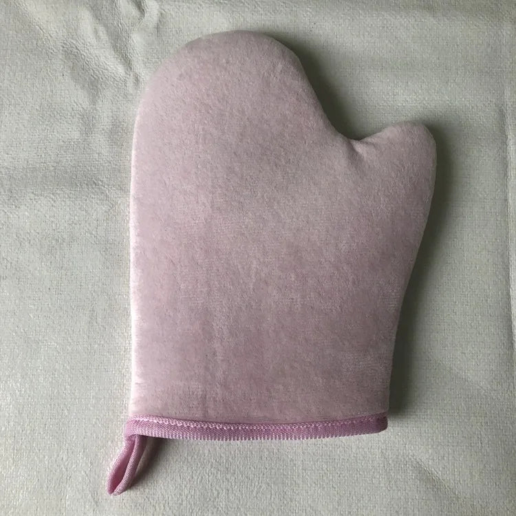 Private Label Wholesale Tan Glove Mousse Black pink Brown Fake Tan Self Tanner Applicator Kit Thumb Self Tanning Mitt