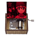 Wholesale Small Anime Cartoon Elfen Lied Song Theme Lilium Wooden Hand Crank Music Box for Valentine's Day Girlfriend Gift 63