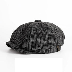 Casual Solid Berets Gatsby Cap Outdoor Newsboy Driving Hats Adjustable Octagonal Cap