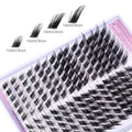 Wholesale L D Curl Cluster Diy Eyelash Extention Individual Segment Clusters Lash