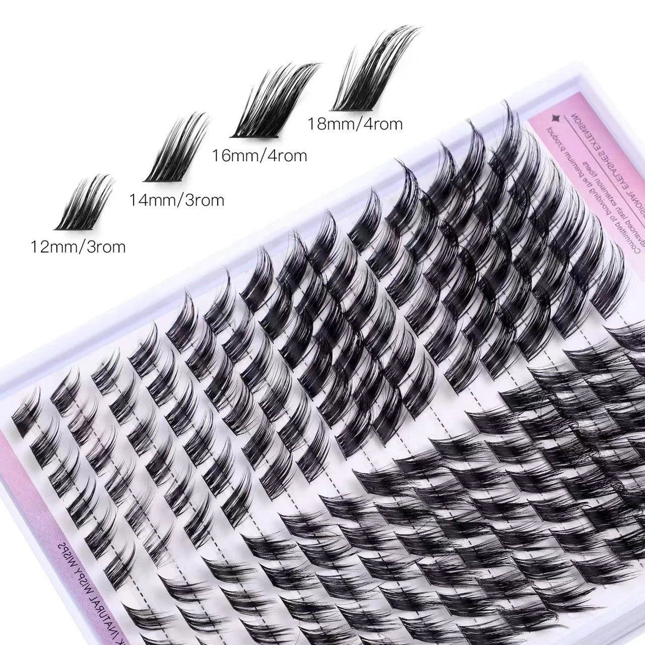 Wholesale L D Curl Cluster Diy Eyelash Extention Individual Segment Clusters Lash