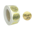 Small Business Thank You Heart Roll Adhesive Stickers Gold Logo Eco-friendly Waterproof UV Resistant Anti-Frozen Heat-Resistant