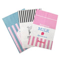 Custom Printed Pattern Supermarket Mall Milk Bags Custom Paper Bag Paper Gift Bag