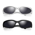 Trendy Swift Oval Dark Futuristic Sunglasses Shades Glasses Eyeglasses Wrap Fashionable for Men Women Available Yellow Pink Gray