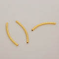 Exquisite Jewelry Accessories 18K Gold Plated Brass Pipe DIY Loose Bead for Necklace Making Jewelry Accessories Patterned Pipe