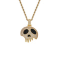 CN379 Fashion Pendant Bling Bling Brass Setting CZ Hip Hop Necklace Iced Out Jewelry
