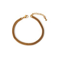 Chunky Stainless Steel 18k Gold Plated Hip Hop Miami Curb Cuban Link Chain Bracelets for Women Non Tarnish Jewelry