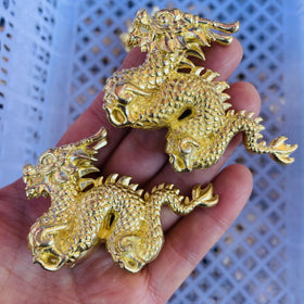 Wholesale Natural Healing Crystal Gemstone Decoration Chalcopyrite Crystal Carved Pyrite Dragon