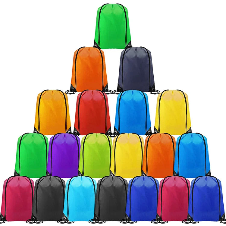 Pull Rope Bag Custom Promotional Polyester Pull Draw String Backpack