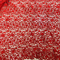 Red Heavy Floral Guipoure Fabric for Dubai Fashion Lace Fabric